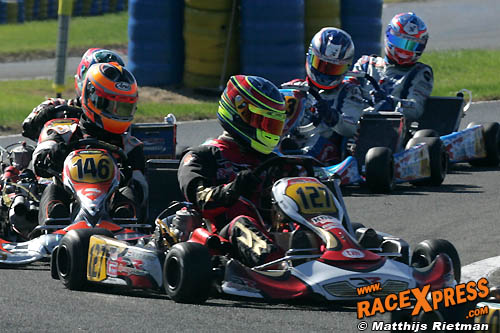 Ryan van de Burgt snel op DR Kart